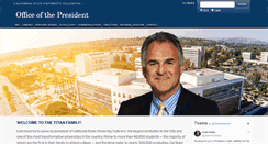 Desktop Screenshot of president.fullerton.edu
