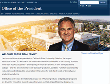Tablet Screenshot of president.fullerton.edu
