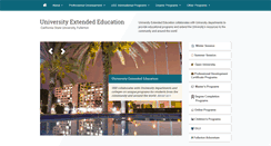 Desktop Screenshot of extension.fullerton.edu