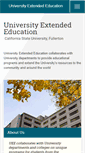 Mobile Screenshot of extension.fullerton.edu
