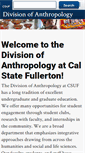 Mobile Screenshot of anthro.fullerton.edu