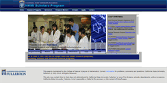Desktop Screenshot of hhmi.fullerton.edu