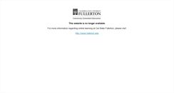 Desktop Screenshot of distance-ed.fullerton.edu